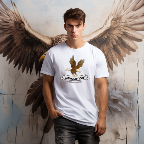 Free Spirit Eagle Graphic Tee - revolutionfashionwear