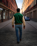Men’s Green Varsity Jacket - revolutionfashionwear