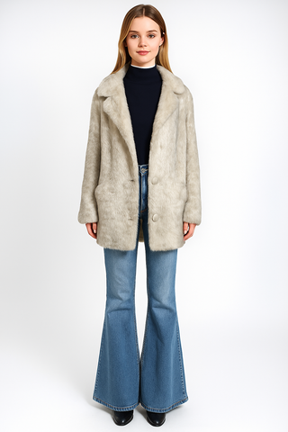 Revolution Ladies Faux Fur Coat - revolutionfashionwear