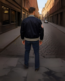 Men’s Yankees Varsity Jacket - Navy/White - revolutionfashionwear