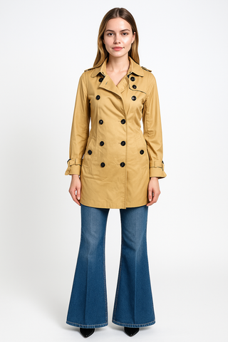 Revolution Ladies Classic Trench Coat - revolutionfashionwear