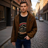Men's Brown Rebel Utility Jacket - revolutionfashionwear