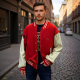 Hard Rock Cafe® “Save the Planet - Red Honolulu” Varsity Jacket - revolutionfashionwear