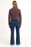 Revolution Ladies Cropped Mauve Jacket - revolutionfashionwear