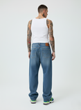Men's Dark Wash Relaxed Baggy Jeans - revolutionfashionwear