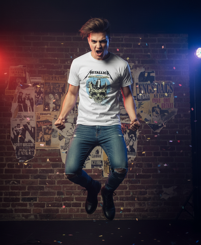 Metallica 'Time Marches On' Skull Tee - revolutionfashionwear