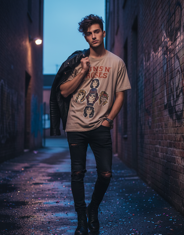 Guns N' Roses 'Appetite' Cross Vintage Tee - revolutionfashionwear