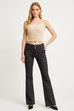Revolution Ladies Knit Fur Tube Top & Stretch Flare Pants Set - revolutionfashionwear