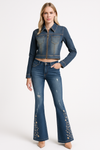 Revolution Ladies Embroidered Denim Set - revolutionfashionwear