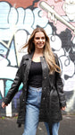Faux Leather Belted Trench Coat with High-Waisted Jeans - revolutionfashionwear