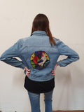 Ladies Rooster Embroidered Jacket - revolutionfashionwear