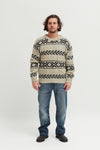 Mens Handknitted Crew Sweater - revolutionfashionwear