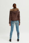 Ladies Superb Brown Leather Jacket - revolutionfashionwear