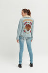 Ladies Disney Label Denim Jacket - revolutionfashionwear