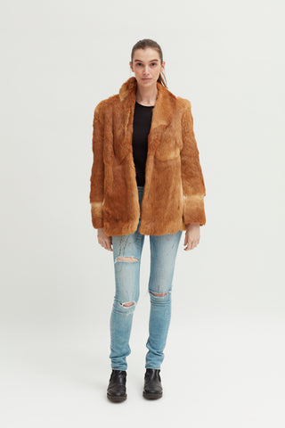 Ladies Vintage Fox Fur Jacket - revolutionfashionwear