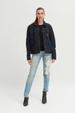 Ladies Japanese Denim Jacket - revolutionfashionwear