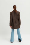 Ladies Vintage Brown Leather Coat - revolutionfashionwear